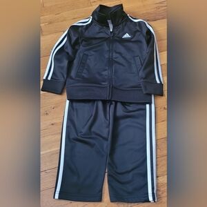 Adidas Black Jacket with White Logo